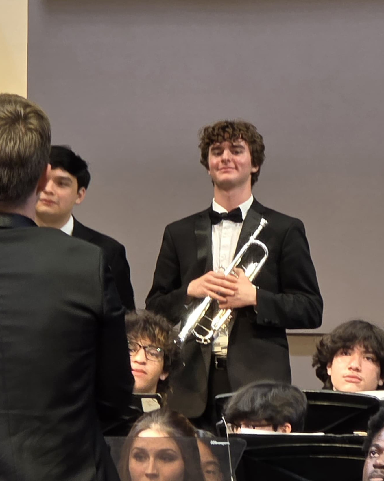 Luke Jaffee with trumpet